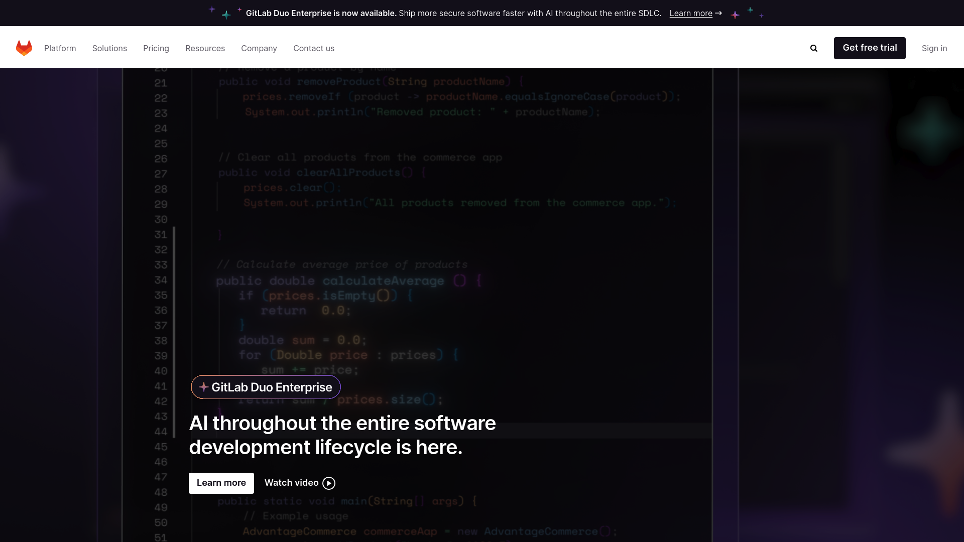 GitLab screenshot