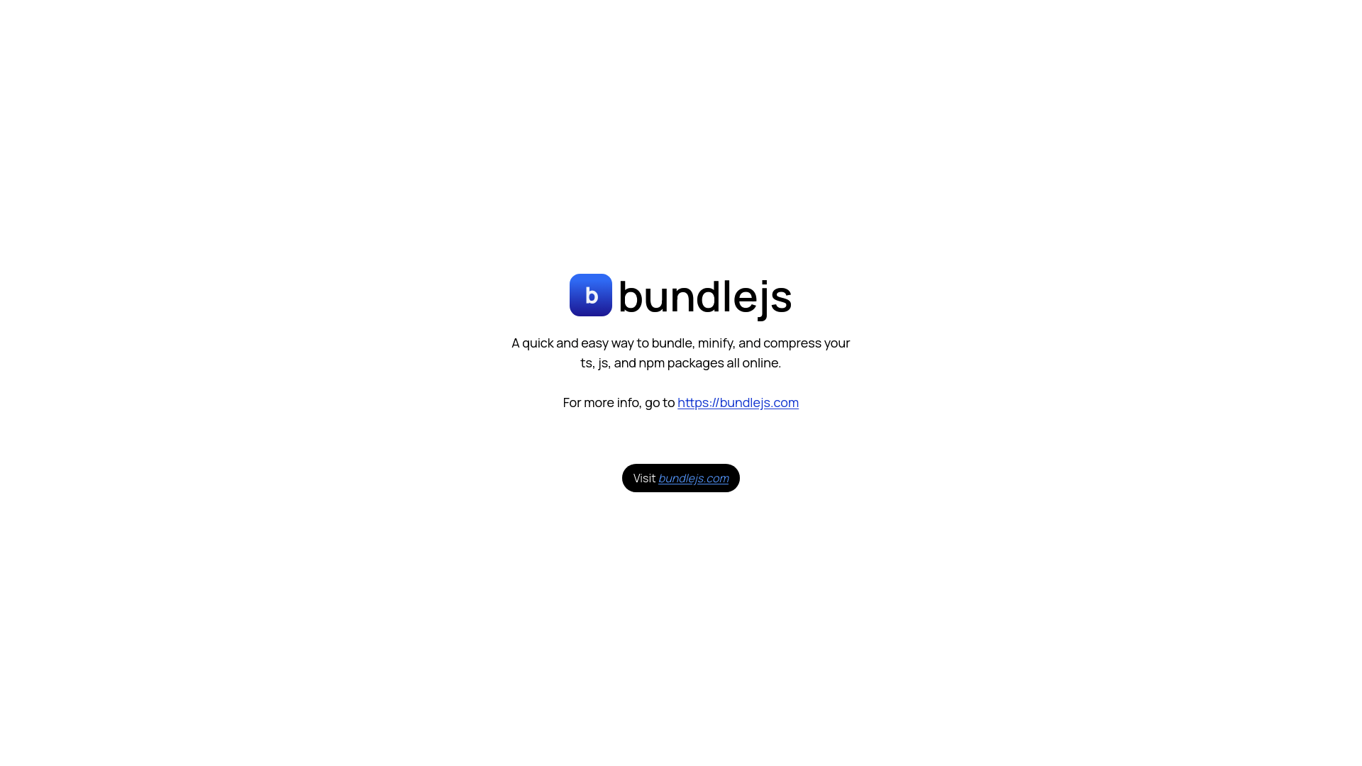 Bundlejs screenshot