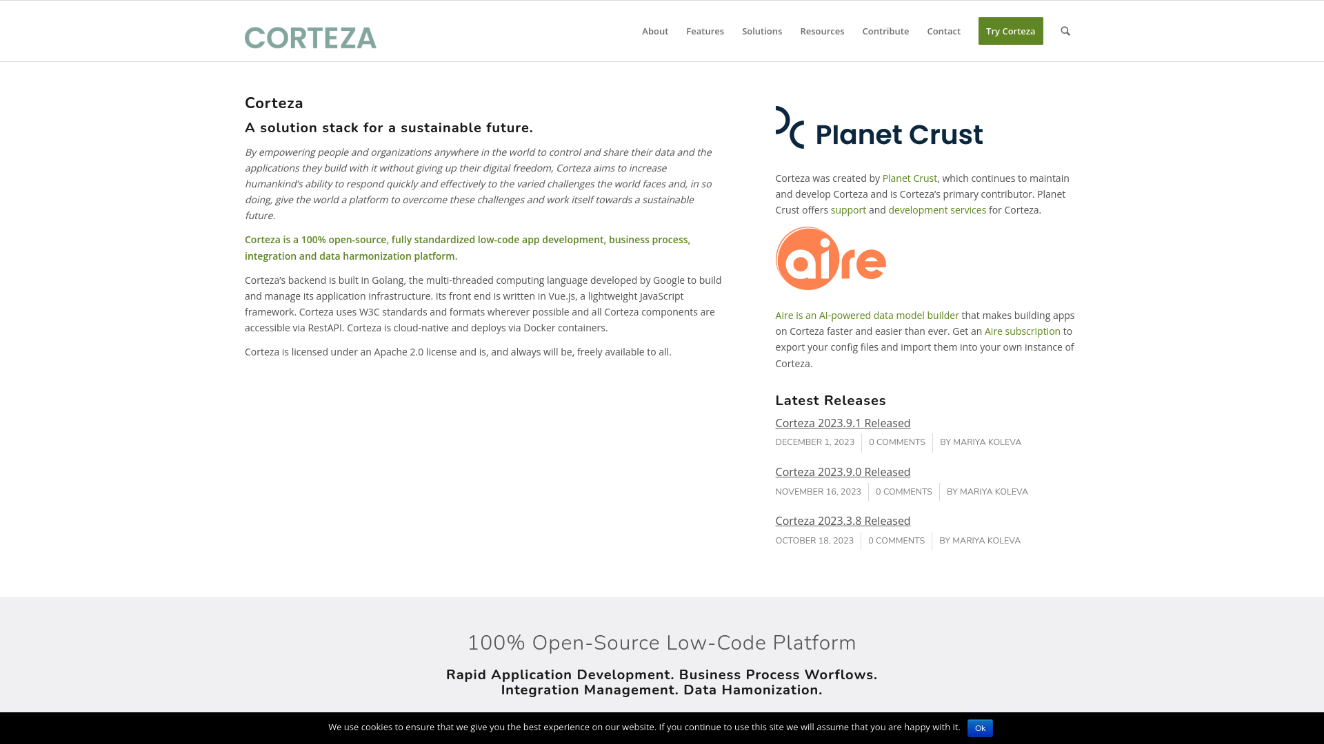 Corteza screenshot