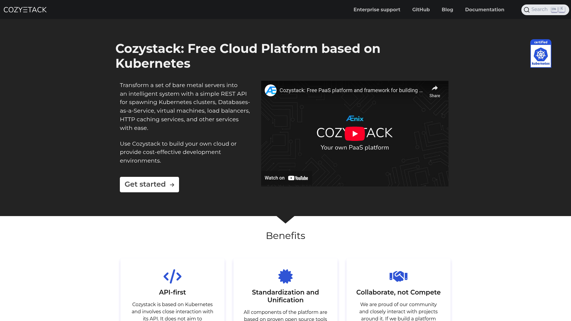 Cozystack screenshot