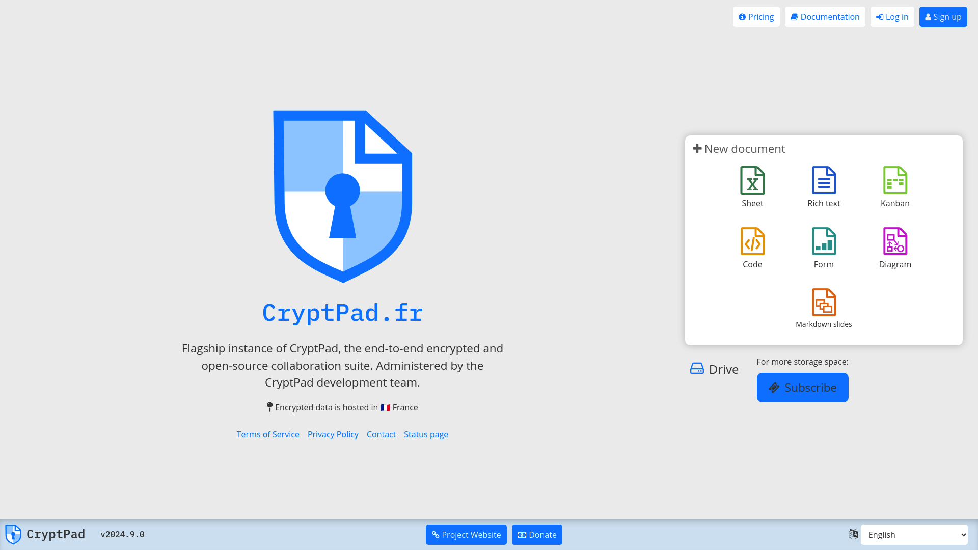 CryptPad screenshot