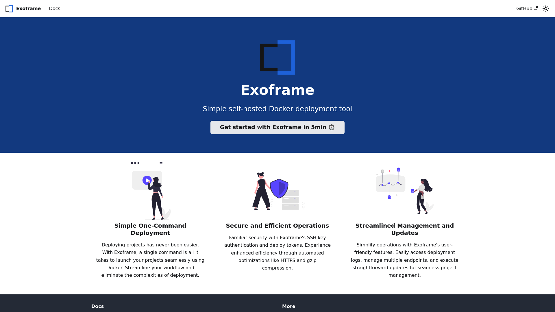 Exoframe screenshot