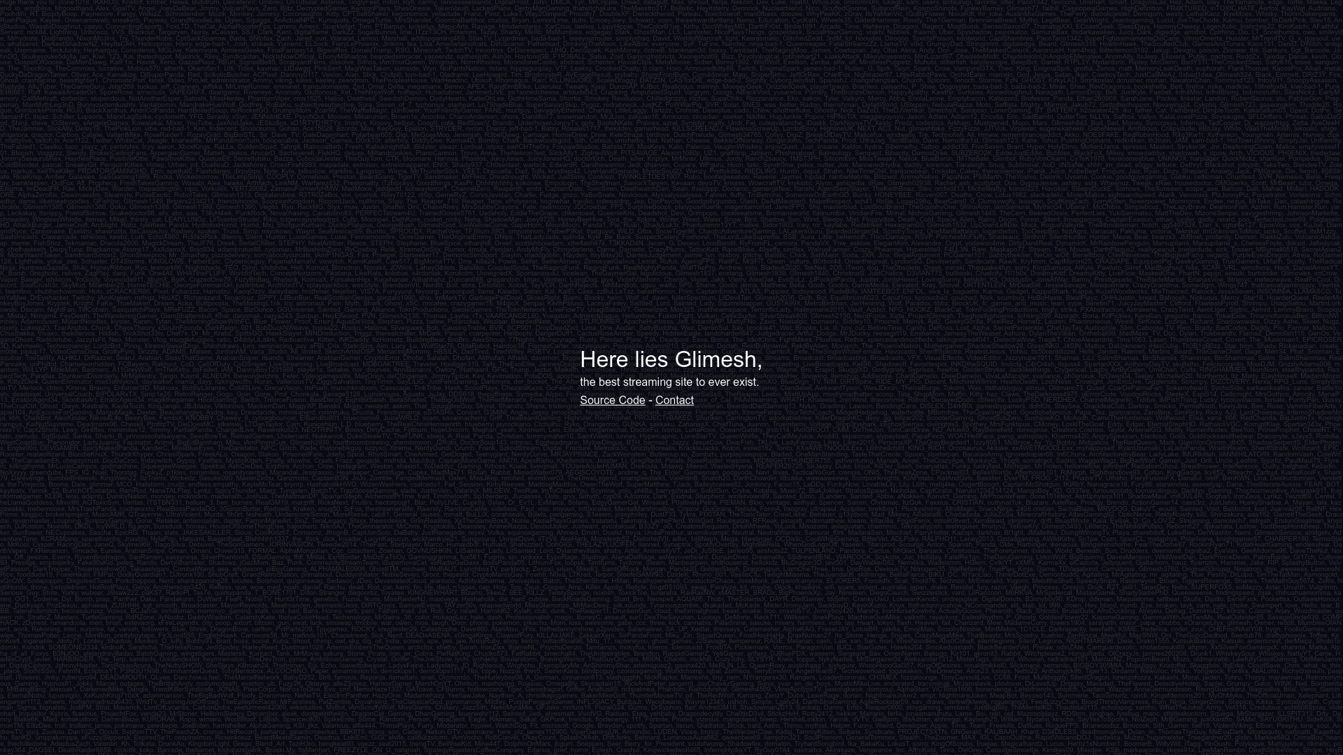 Glimesh screenshot