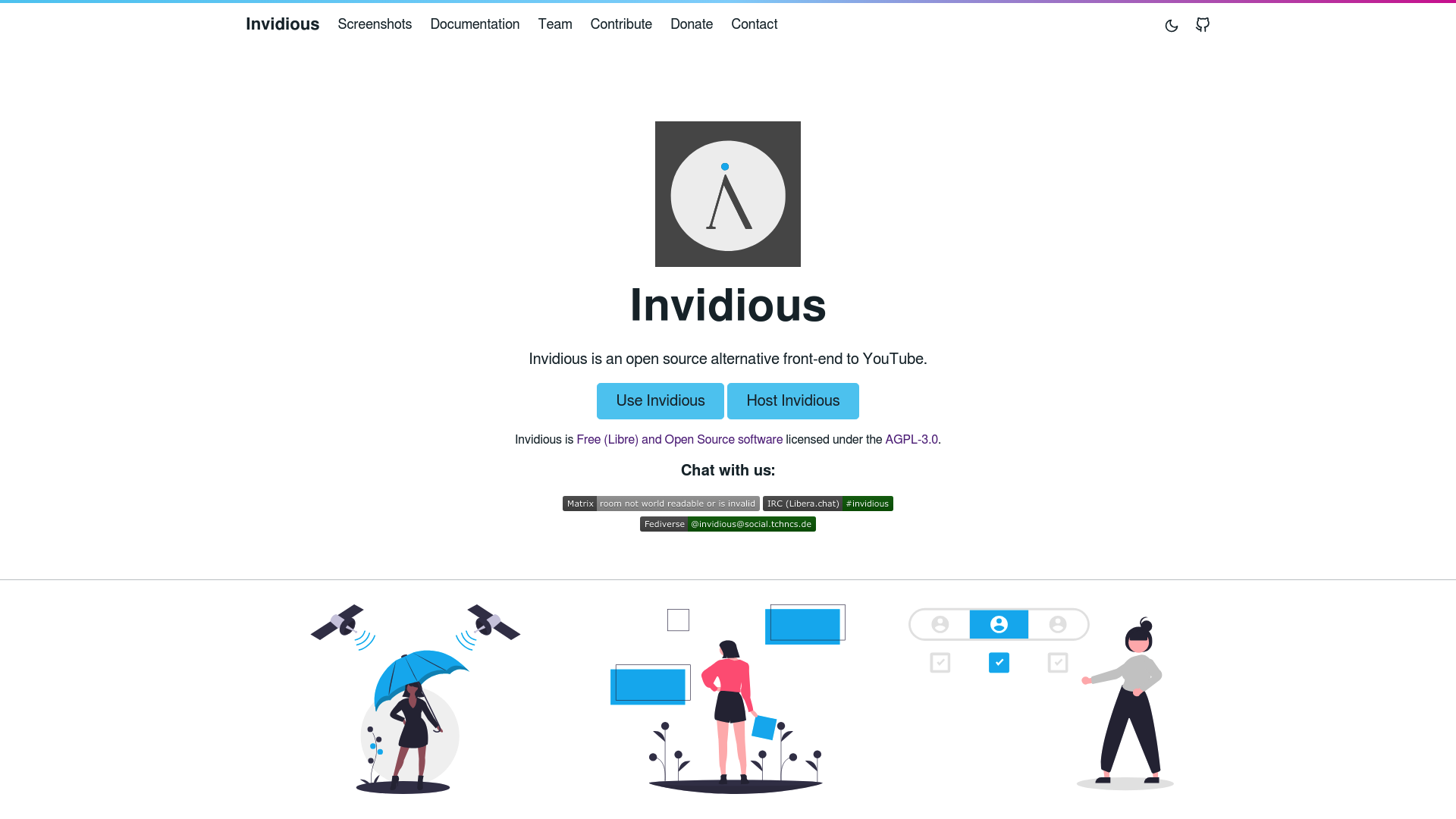 Invidious screenshot