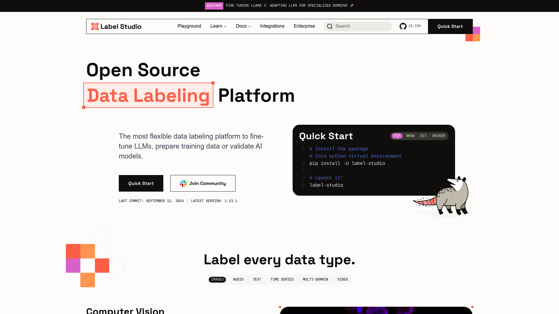 Label Studio screenshot