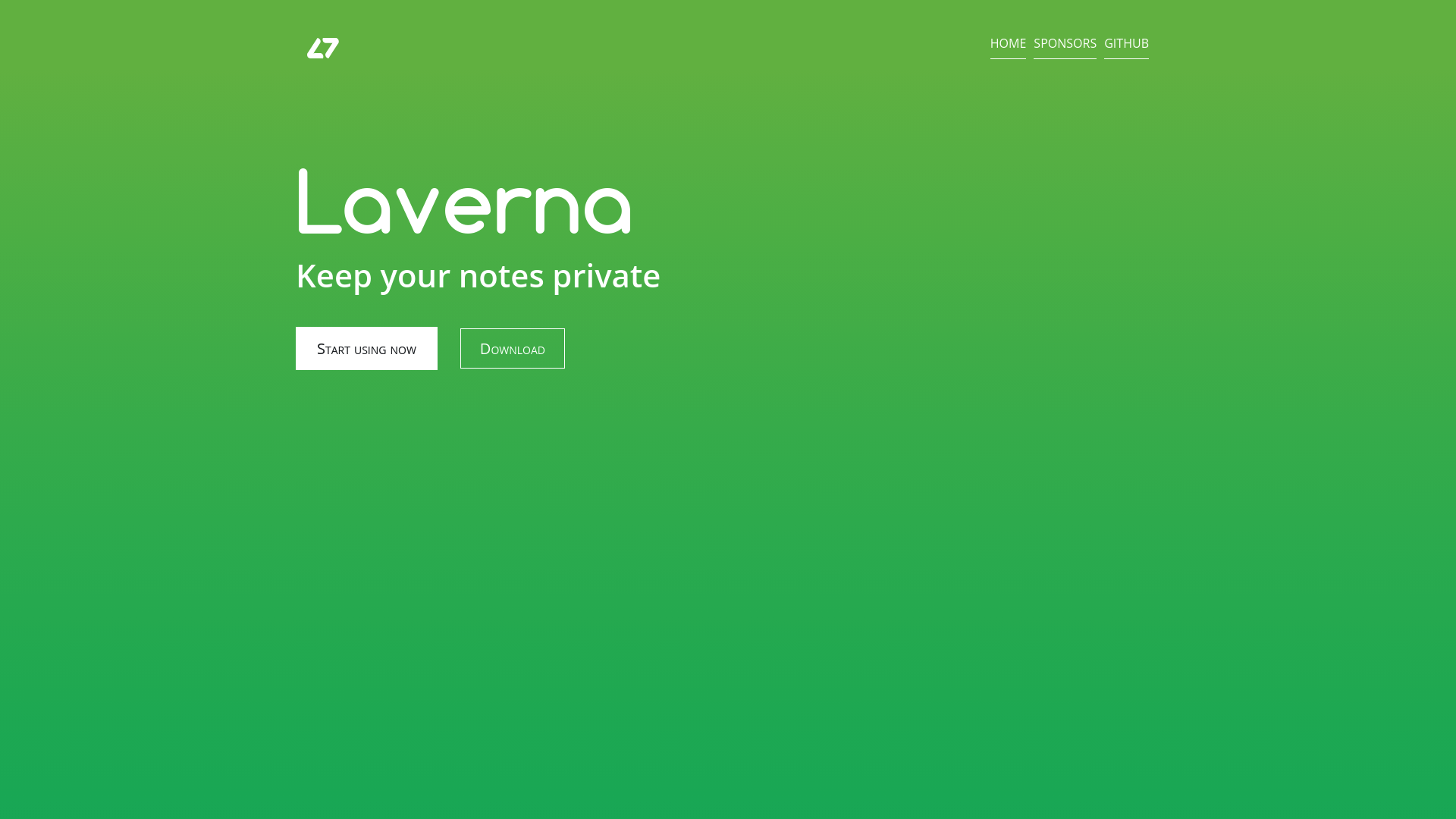 Laverna screenshot