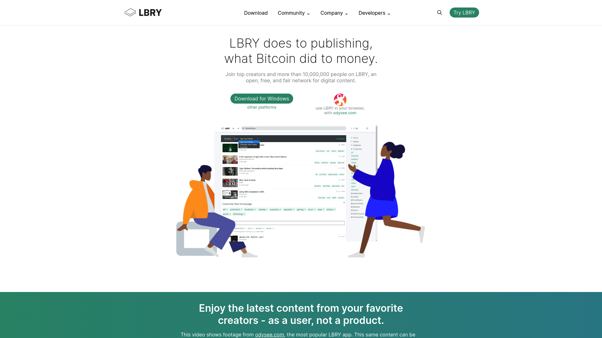 LBRY SDK screenshot