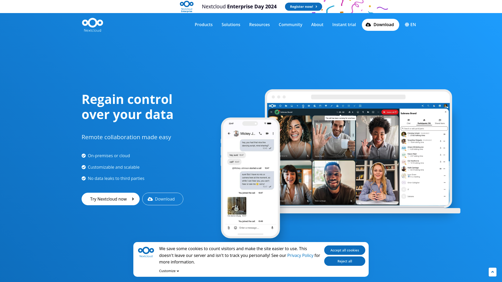 NextCloud screenshot