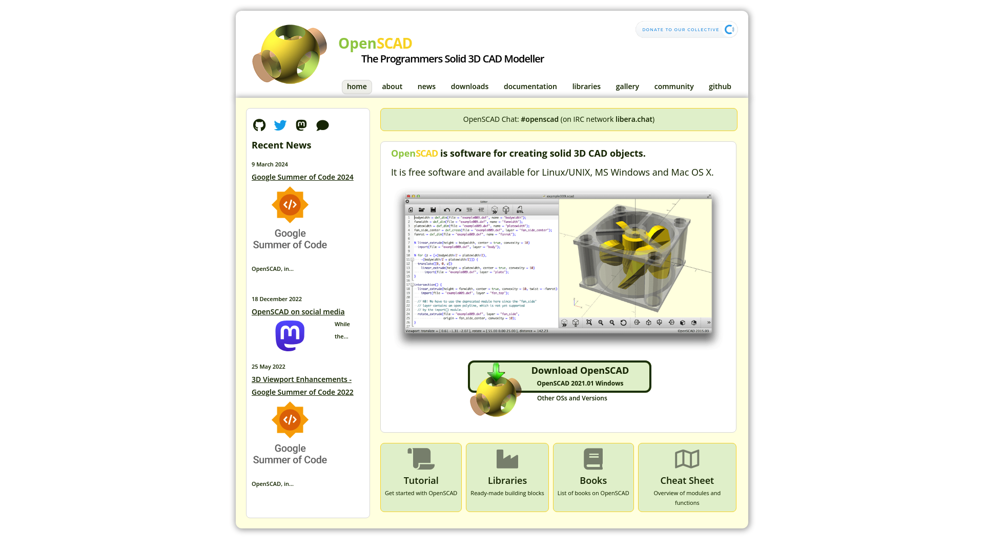 OpenSCAD screenshot