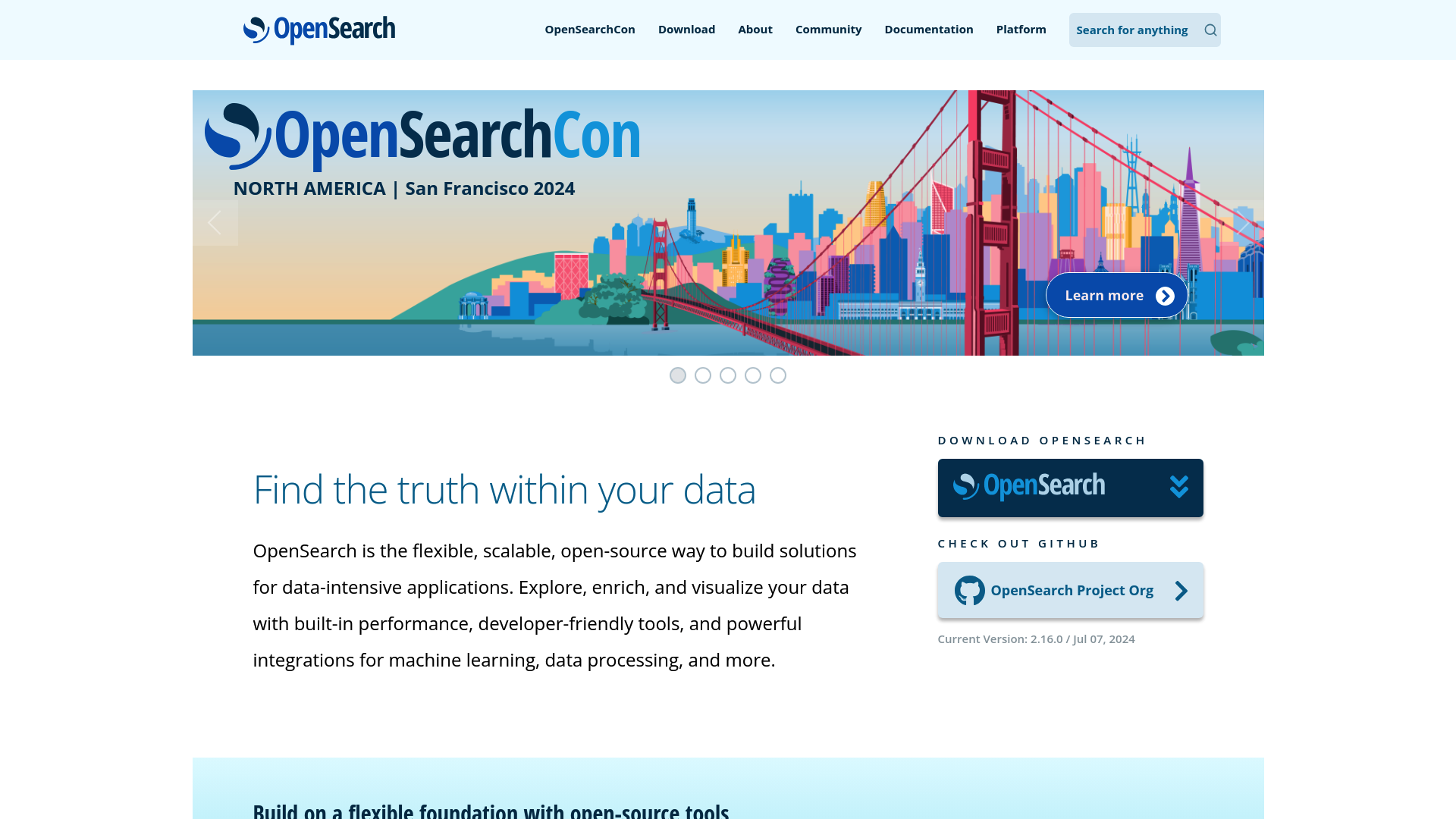 OpenSearch screenshot