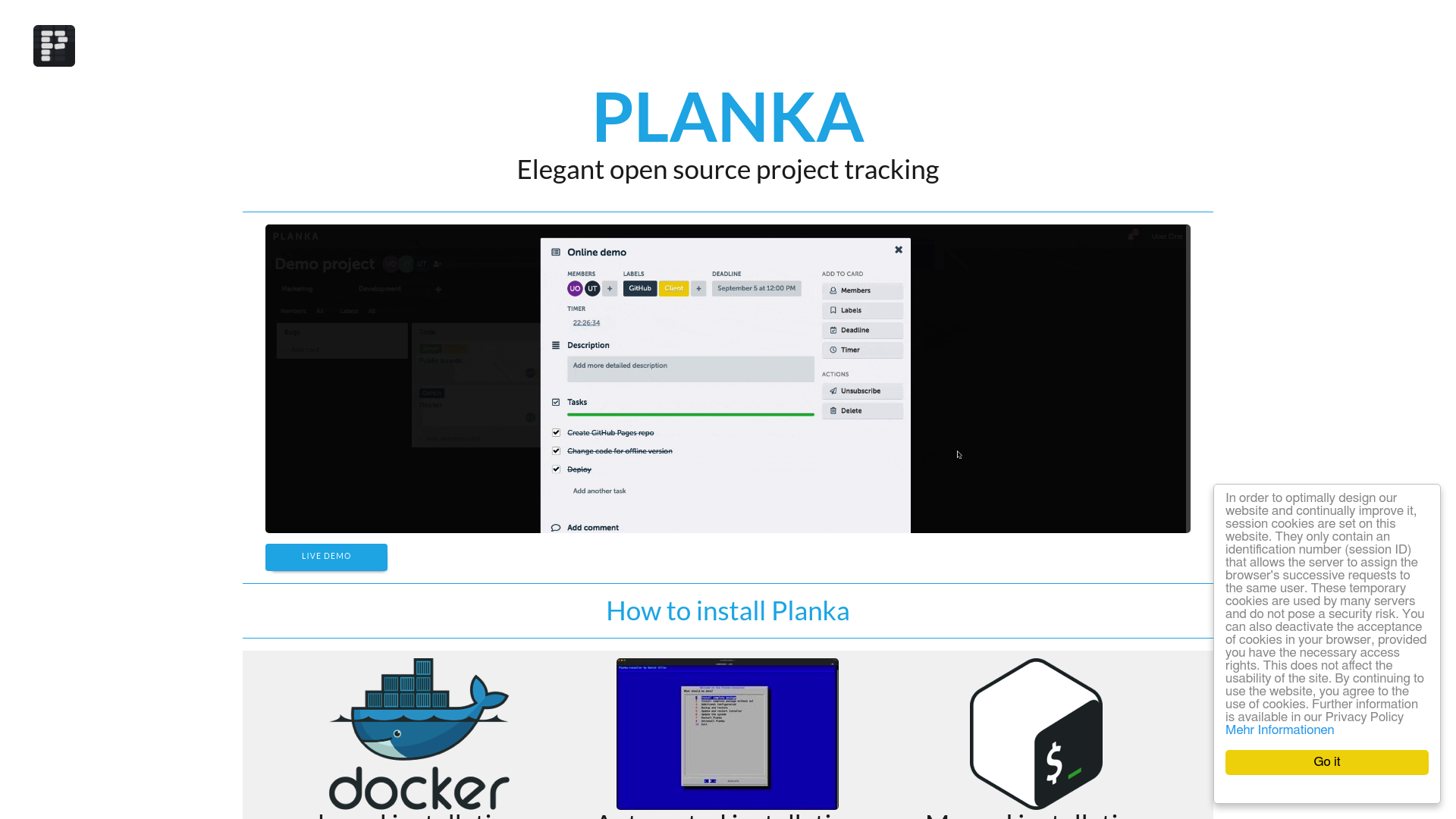 Planka screenshot