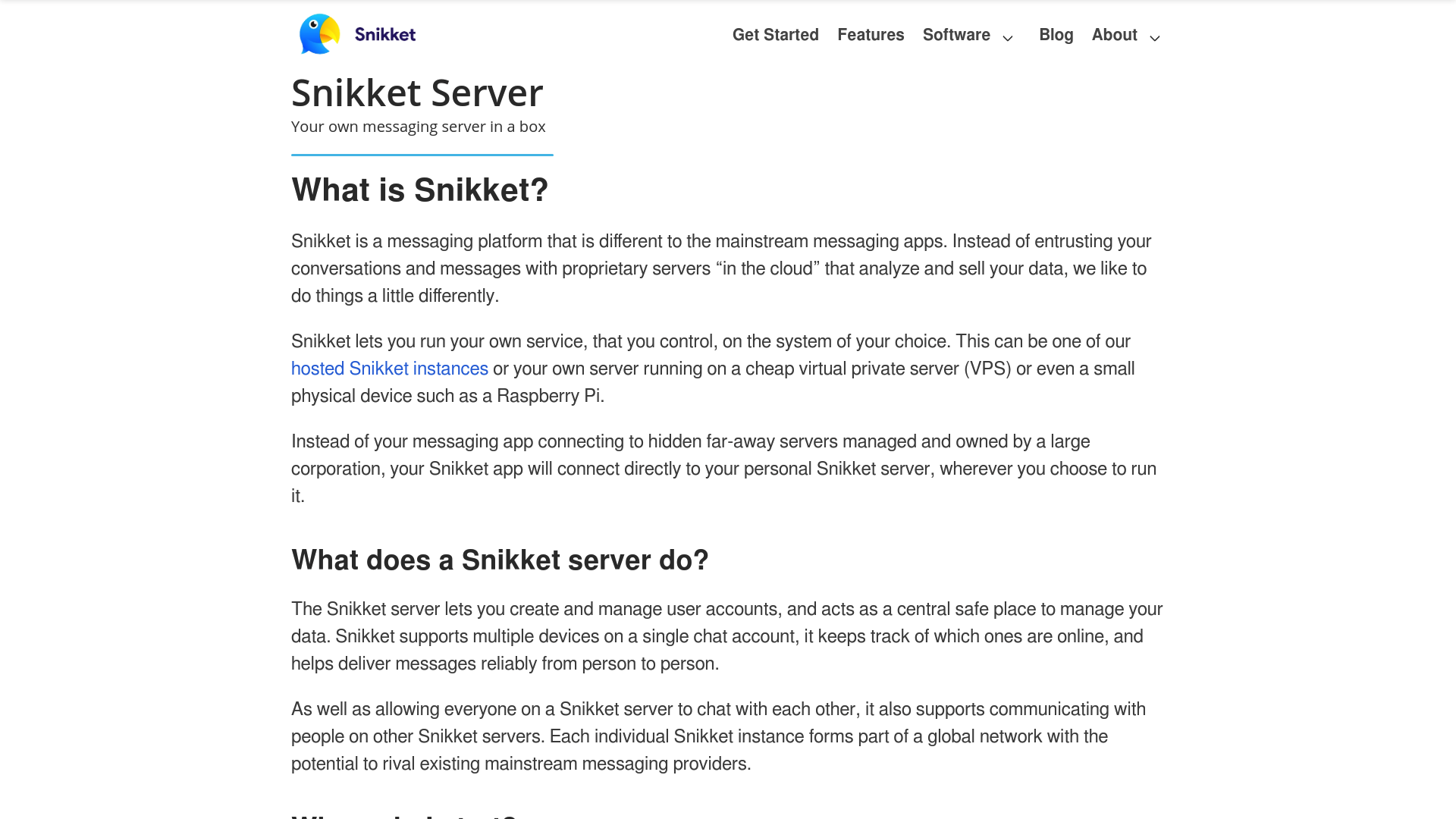 Snikket screenshot