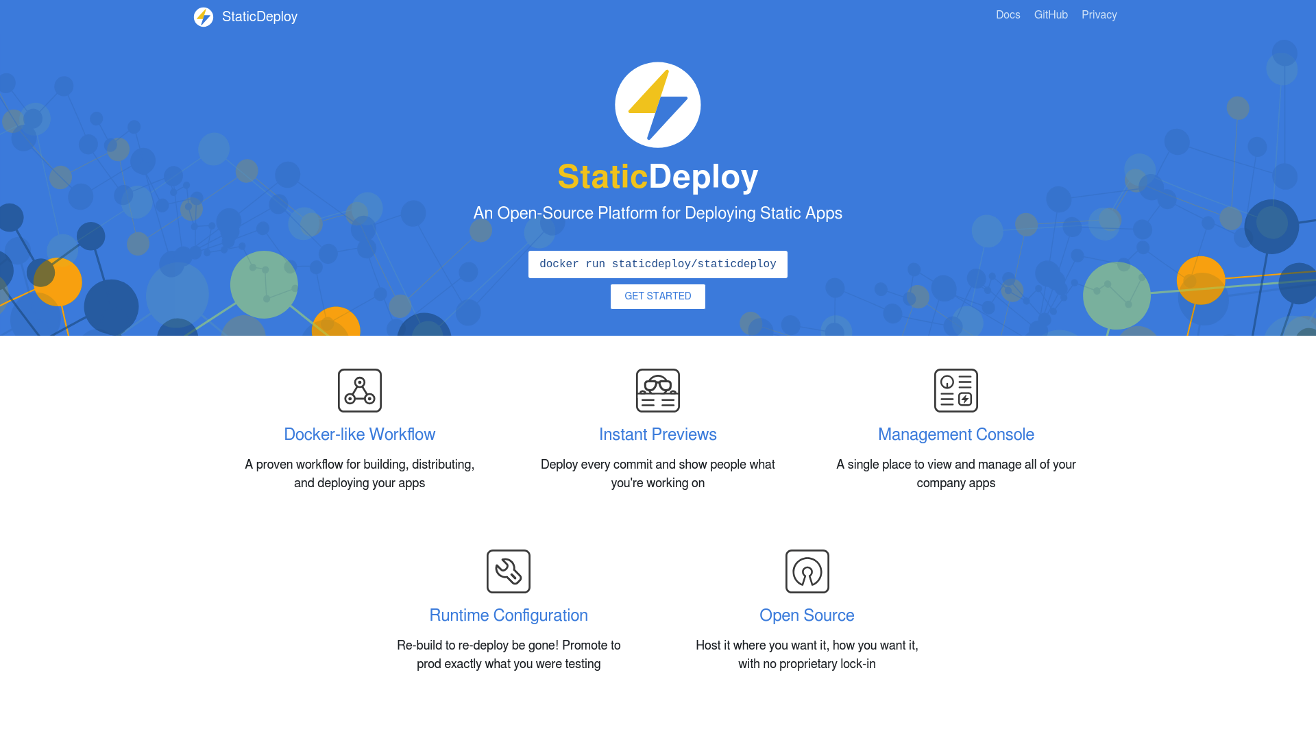 StaticDeploy screenshot