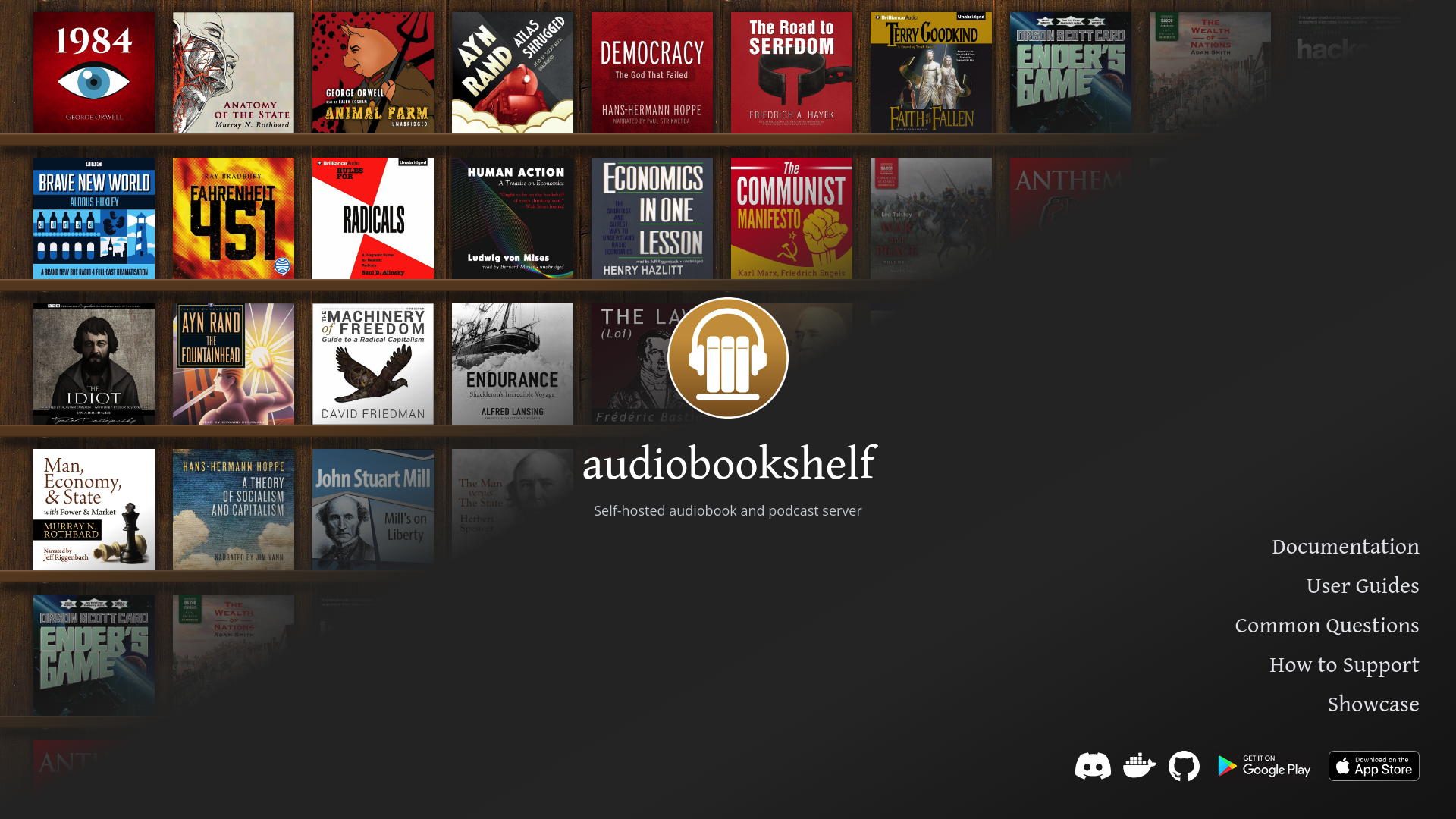 Audiobookshelf screenshot