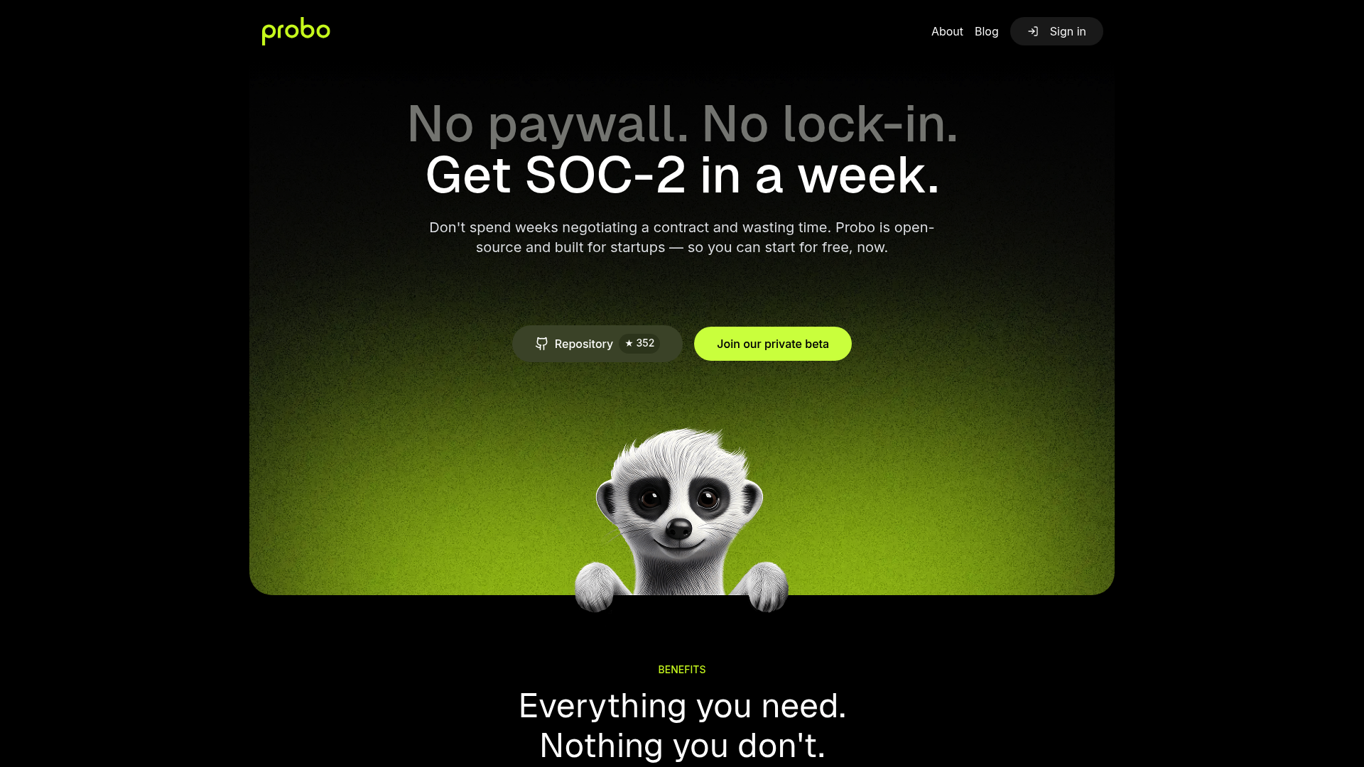 Probo screenshot