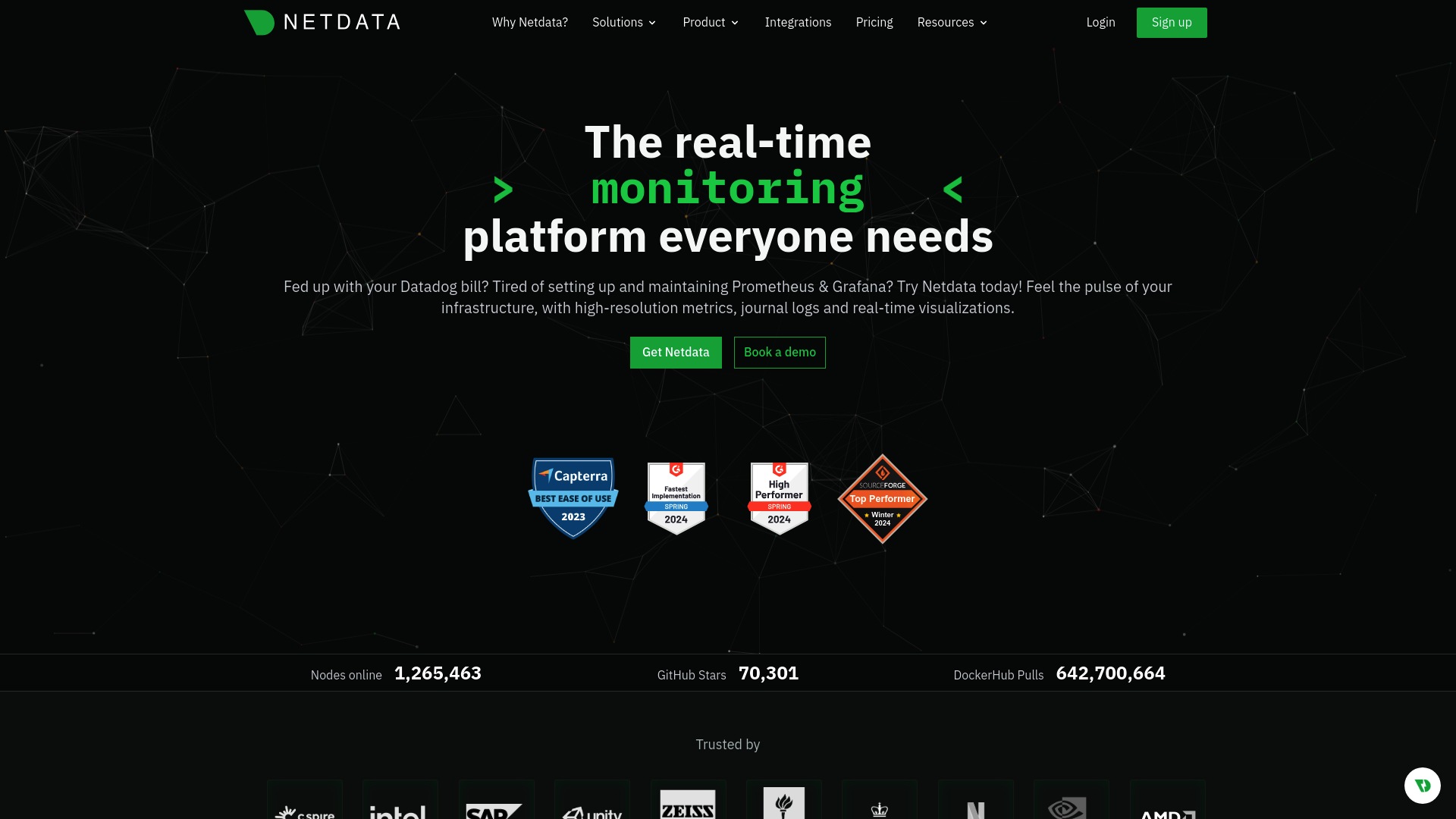 Netdata screenshot