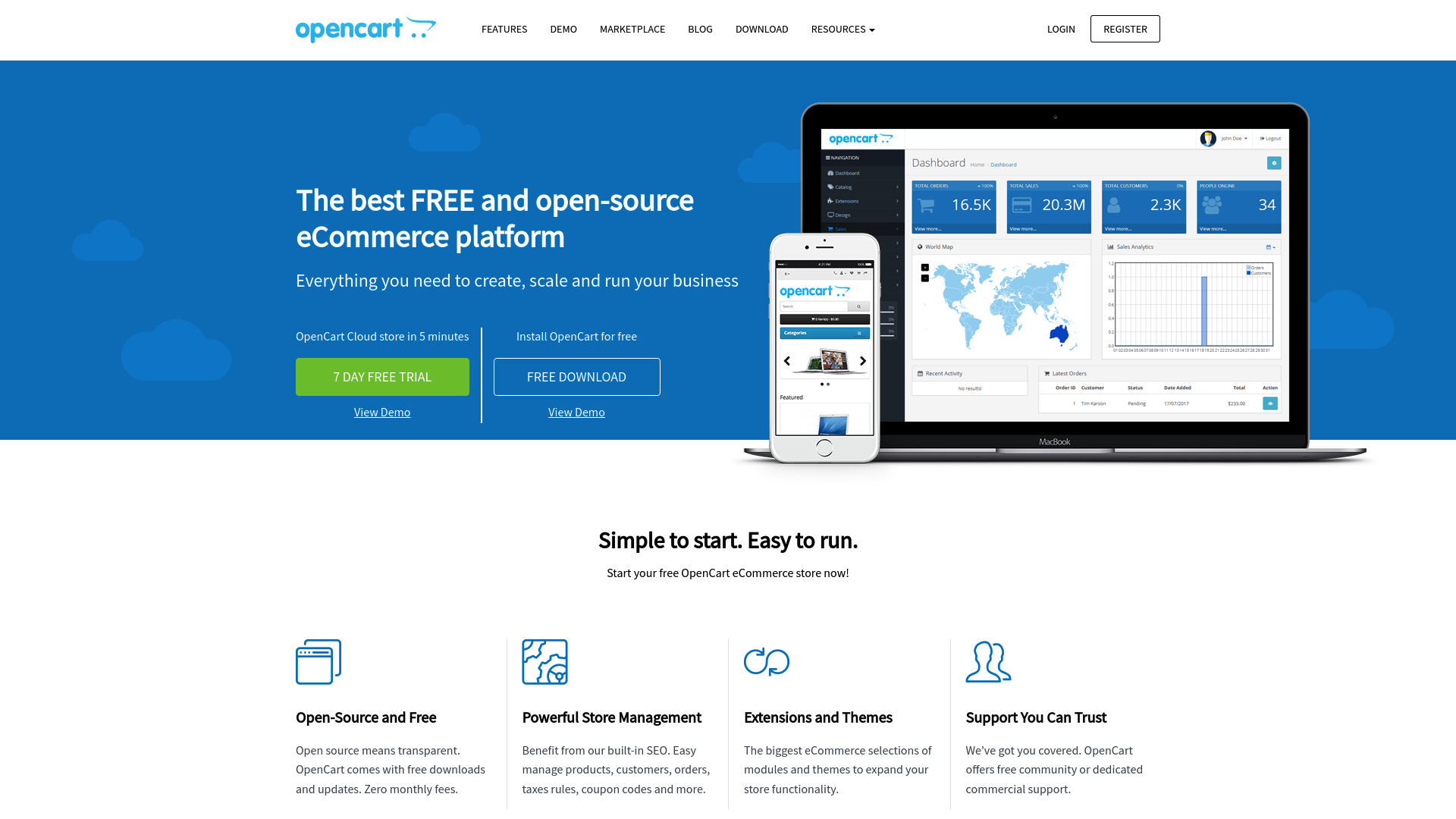 Opencart screenshot