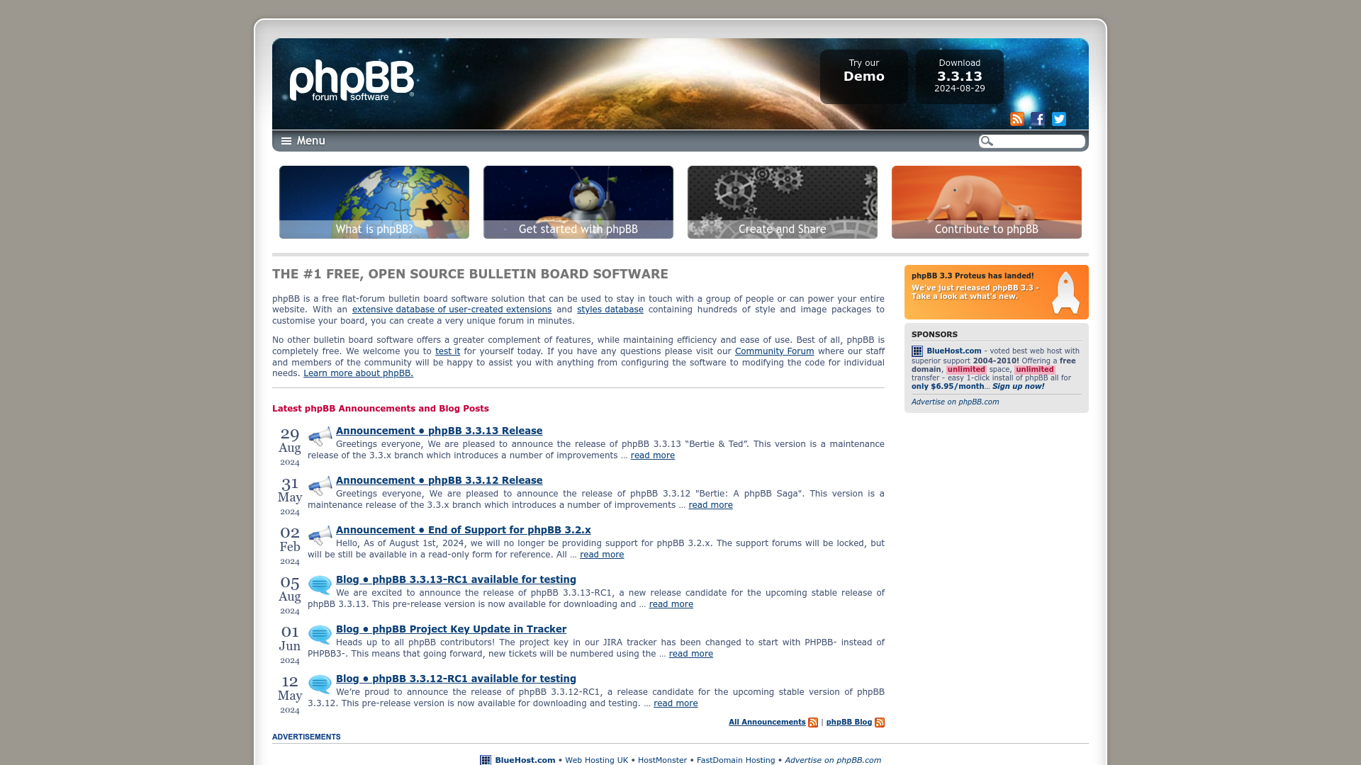 phpBB screenshot