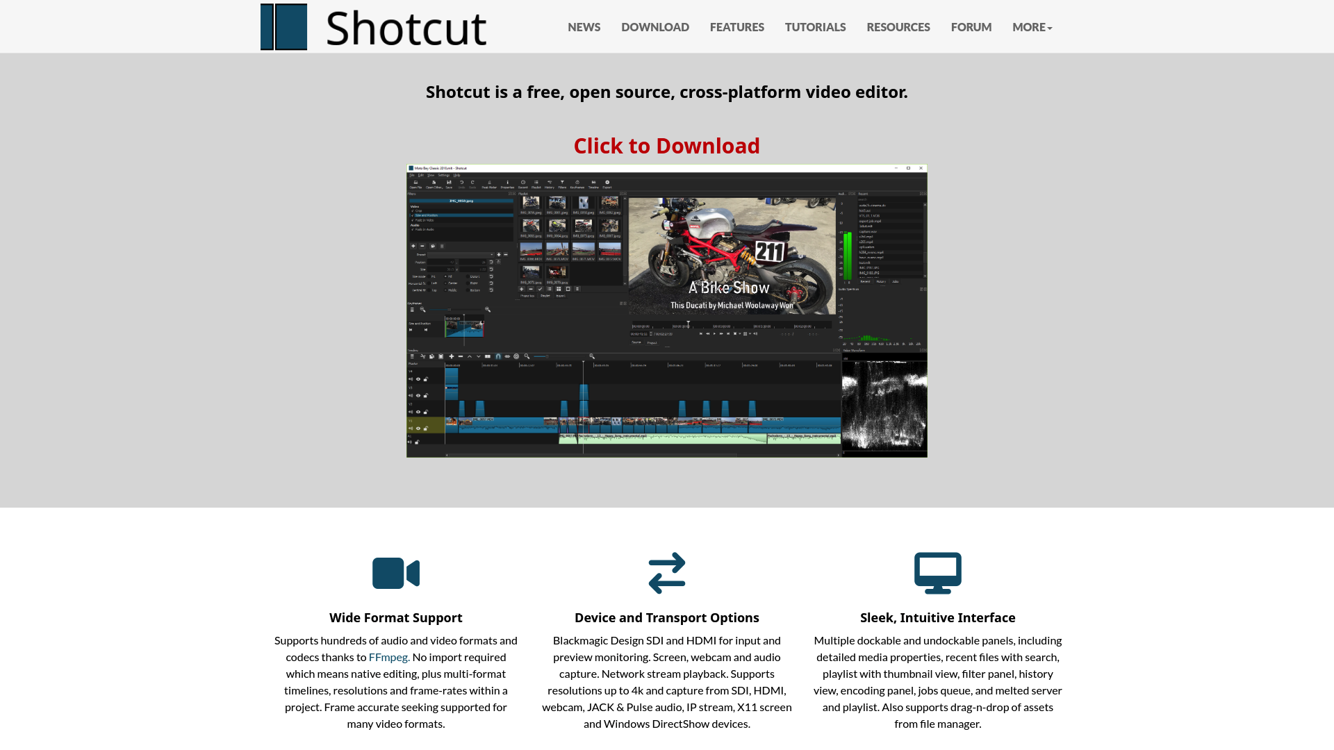 Shotcut screenshot